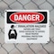 Signmission Inhalation Hazard Vapors Toxic Danger Sign, Plastic, 10in W x 7in L, 2PK OS-2PACK-DS-P-710-L-1375 - alternate 7